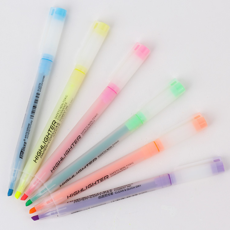 Factory direct supply of single-tipped 2270 white plastic highlighters for export details Picture