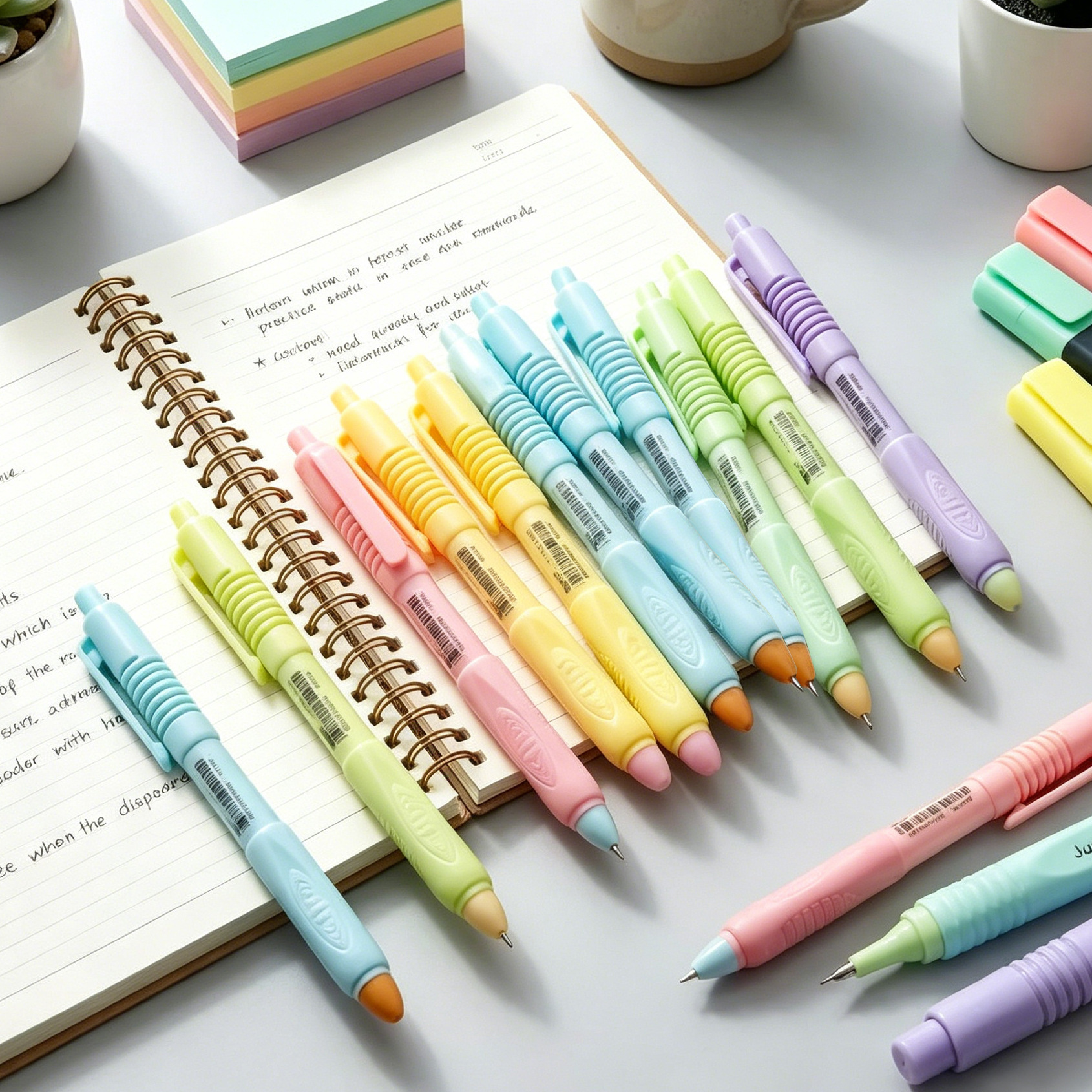 Press the automatic pencil 2.0mm, 0.5mm, 0.7mm macaron color-blocking with built-in pencil sharpener for office and student