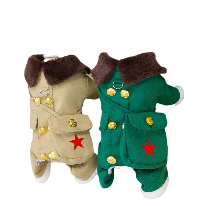New autumn and winter dog Northeast cold-proof cotton coat, Teddy Bichon, small dog and cat pet clothing manufacturer in stock Item Picture