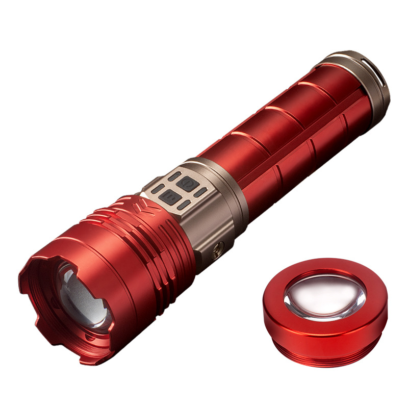 New cross-border product: High-power, high-intensity, long-range flashlight, white laser, multi-functional portable flashlight for outdoor patrol and exploration Item Picture
