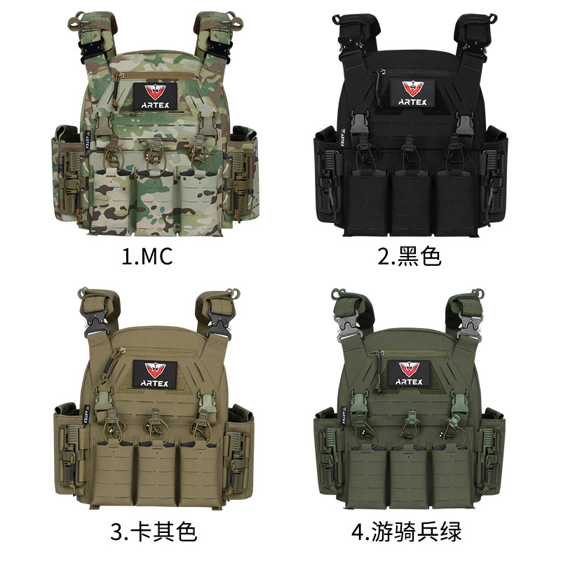Yitu Outdoor Multi-functional Waterproof 500D nylon modular quick-release tactical vest and vest elastic hanging equipment Specification image