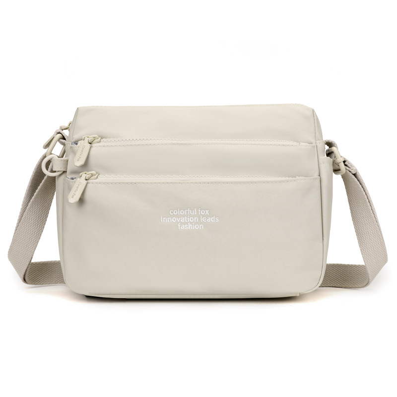 Cross-border exclusive women's fashionable and trendy single-shoulder bag, water-resistant multi-layer casual crossbody bag
