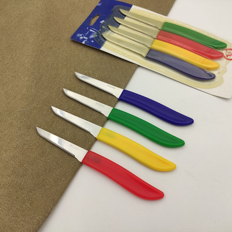 The manufacturer supplies small knives, fruit peel knives, portable fruit knives, travel fruit knives, PP handle knives, meat peelers and barbecue knives details Picture