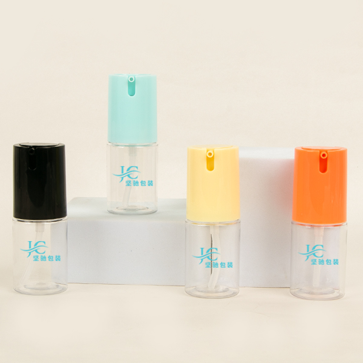 清新马卡龙色按压乳液瓶30ml旅行便携分装瓶化妆品包材 PET塑料瓶