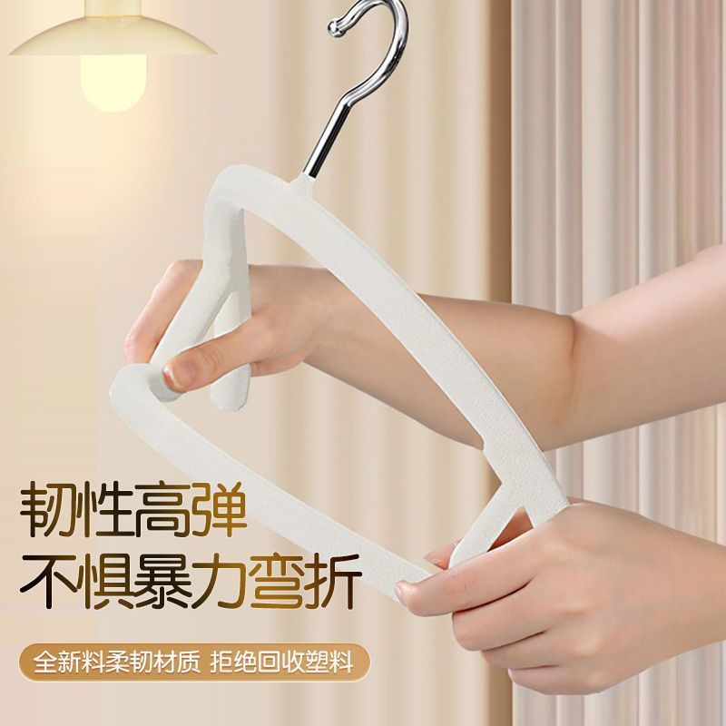 衣架/实木衣架/植绒衣架/衣架服装厂/翼型晾衣架产品图