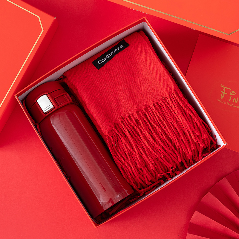 公司开业商务礼品定制伴手礼杯子新年礼物保温杯雨伞套装印logo