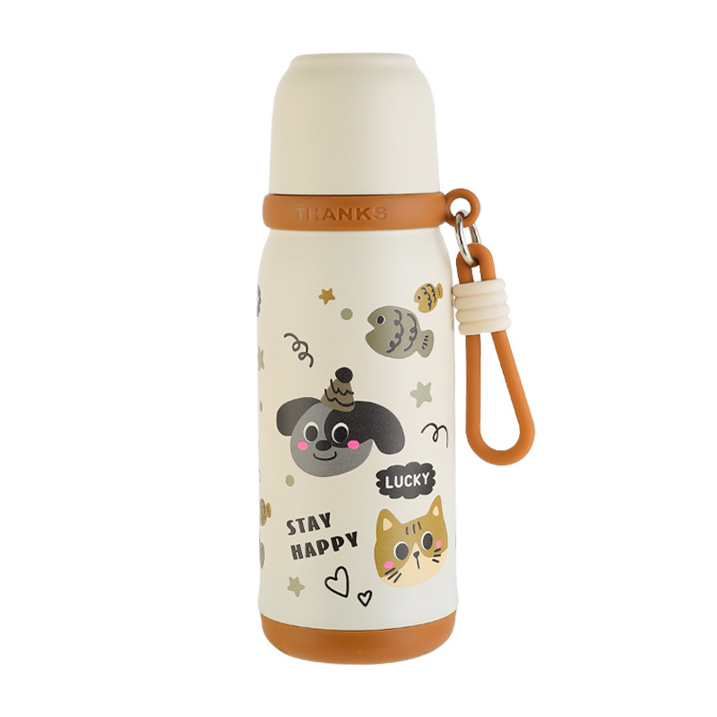 保温杯/定制版保温杯/儿童316不锈钢水壶/水杯儿童保温/水杯保温儿童白底实物图