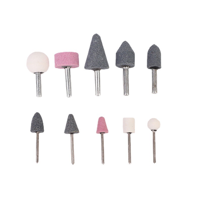 Factory-direct power supply tool accessories grinding head sets, electric grinding combination ten-piece sets, five-piece sets, small grinding tools with handles Item Picture