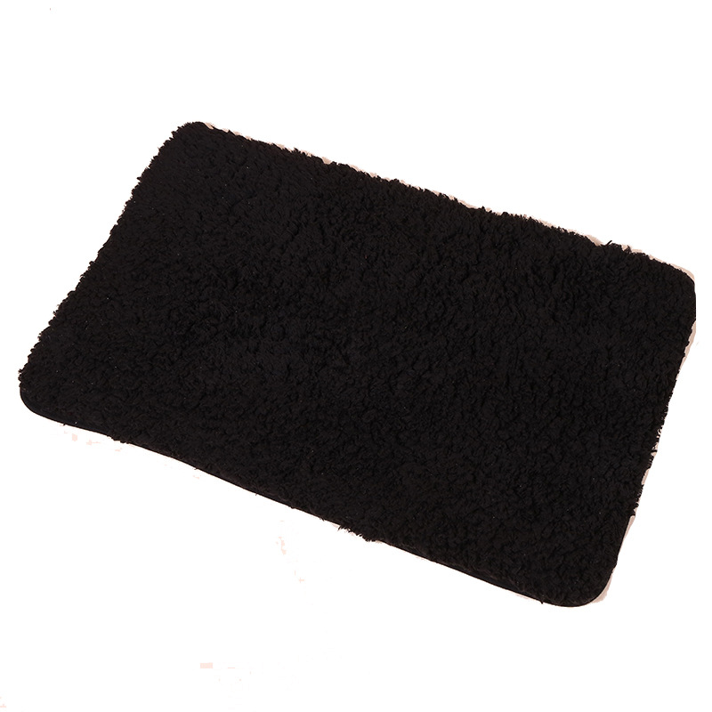 Cake snowflake, North and South Polar fleece solid color carpet, solid color thickened, long-haired anti-slip floor mat for living room and bedroom Item Picture