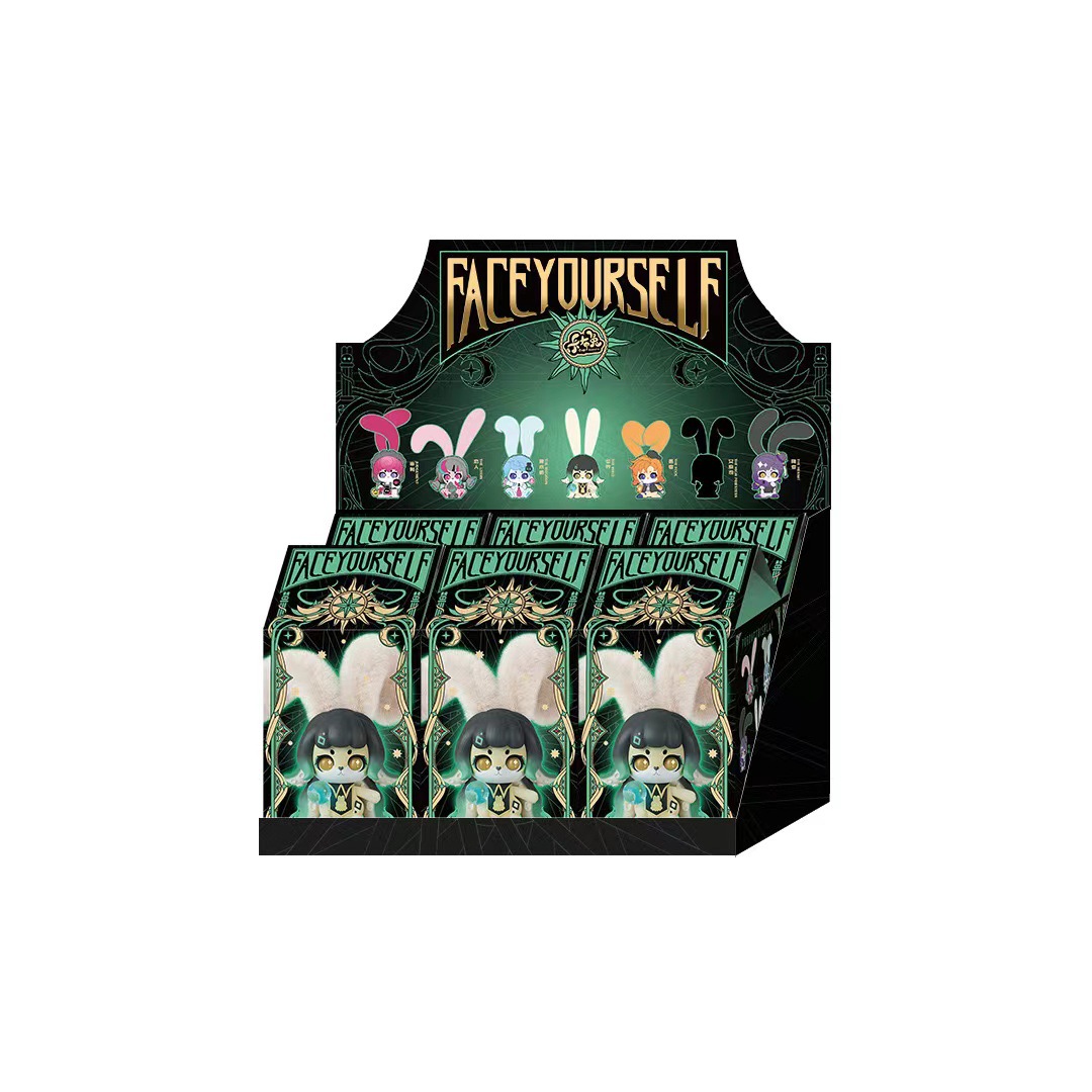 Wholesale of genuine Kabu Rabbit's "Face Yourself" series of cute and trendy blind boxes, figurines, scented candles, and fluffy personalized decorative items Item Picture