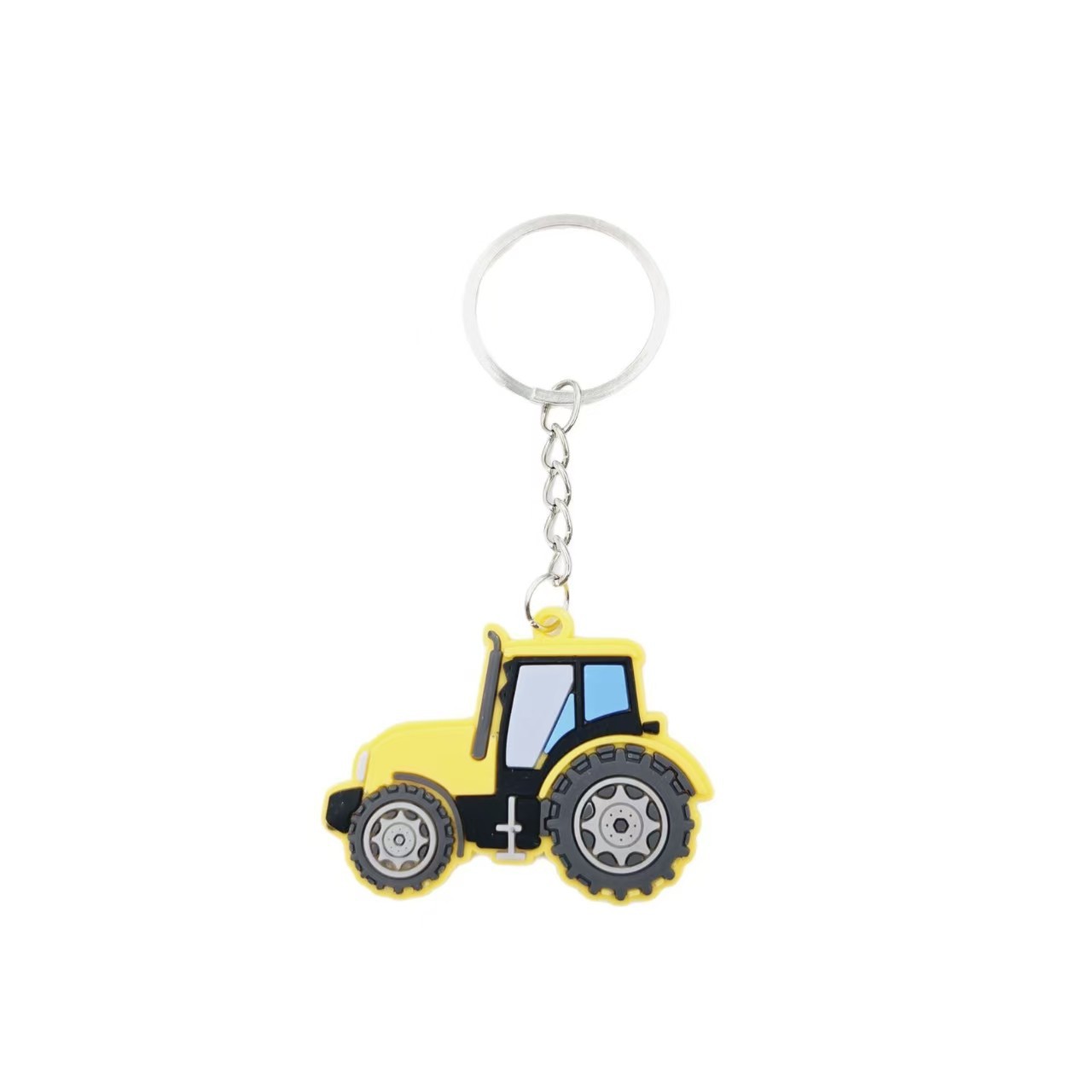 Wholesale of cross-border excavator cartoon keychains, PVC soft rubber key chains, pendants and small gifts for school students Item Picture