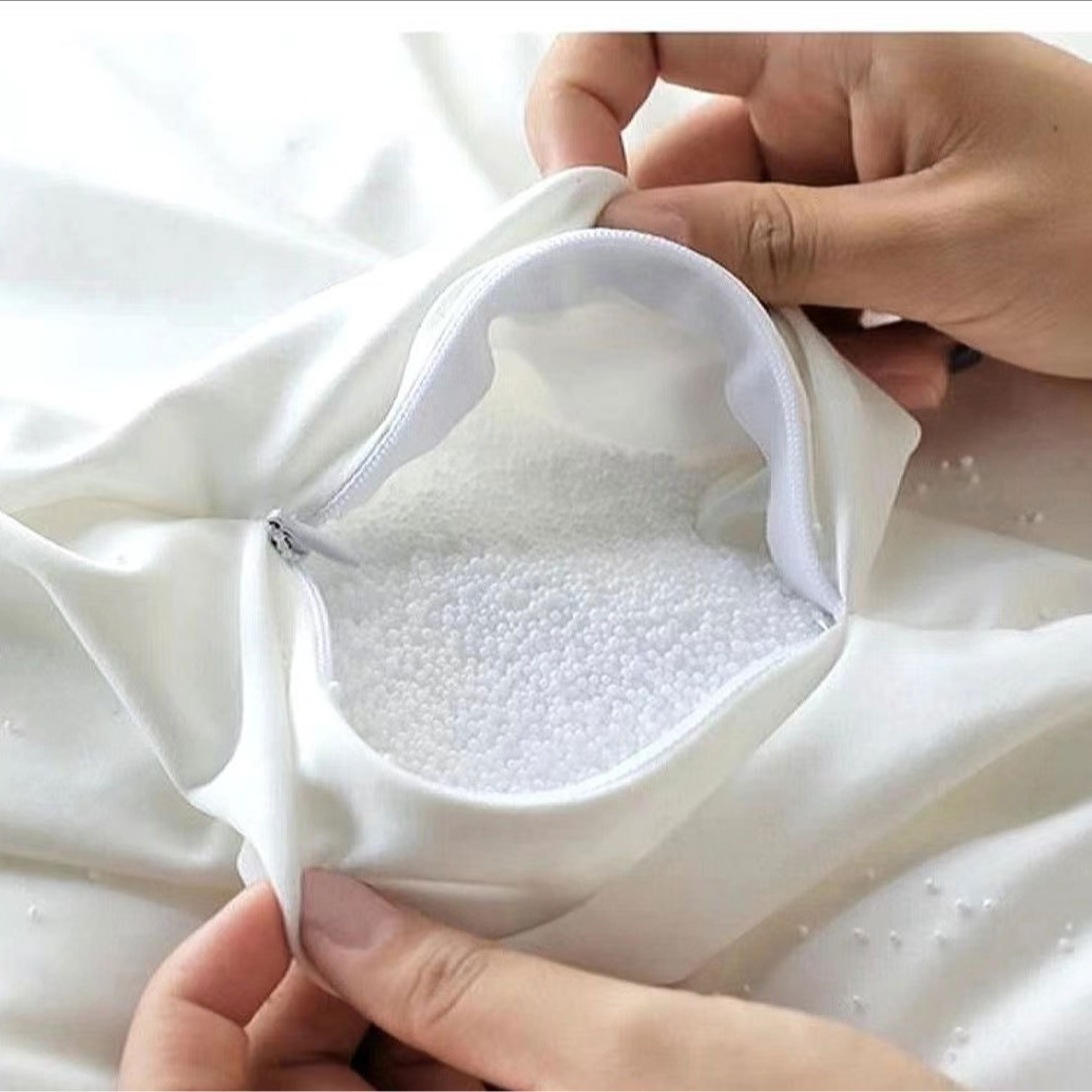 EPS white foam particles for lazy sofa filling, household cloth bags, throw pillows, toy foam filling particles Specification image