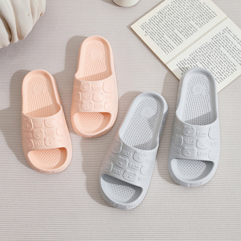 New foreign trade cartoon flip-flops for beach and home use, soft-soled eva flip-flops for outdoor wear on the beach, couple style wholesale details Picture