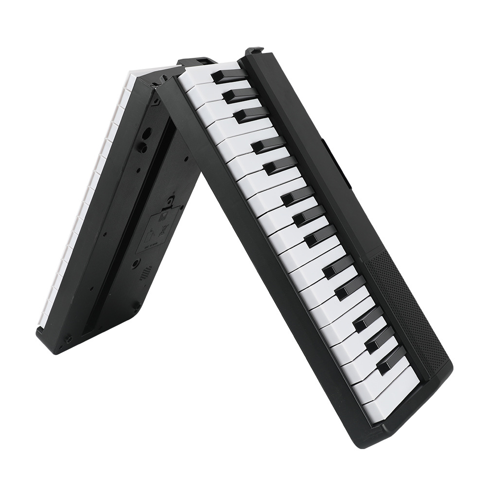 Cross-border 61-key folding electronic organ, portable multi-functional plastic electronic organ, home practice smart keyboard piano details Picture