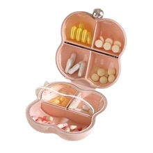 Portable medicine box, multi-functional mini cotton candy storage box, jewelry ring necklace, exquisite travel portable packaging box Item Picture