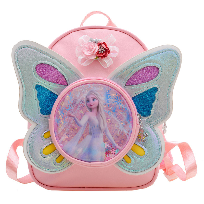 Cute cartoon Aisha kindergarten schoolbag, girl princess baby, trendy children's bag, butterfly girl's backpack Item Picture