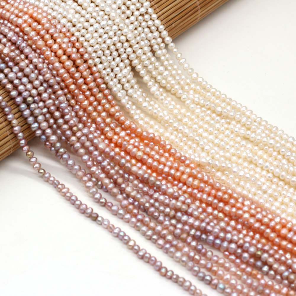 Exquisite natural freshwater pearl potato beads DIY jewelry accessories, handcrafted jewelry necklaces, semi-finished product production and wholesale