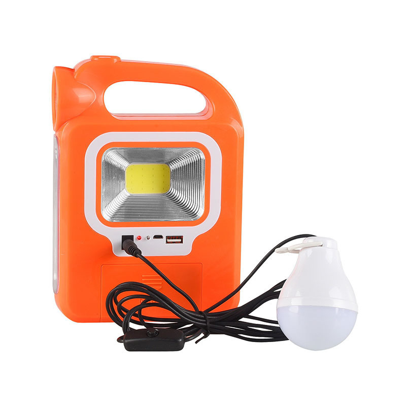 Outdoor solar camping led light, portable large-capacity power bank, COB three-source working lighting lamp Application Scenario