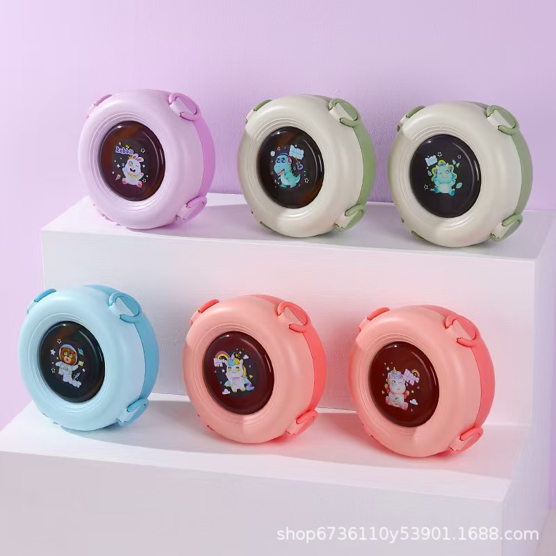 Dipping sauce dish lunch box, office worker compartments lunch box, portable sealed lunch box for children and primary school students, lunch box