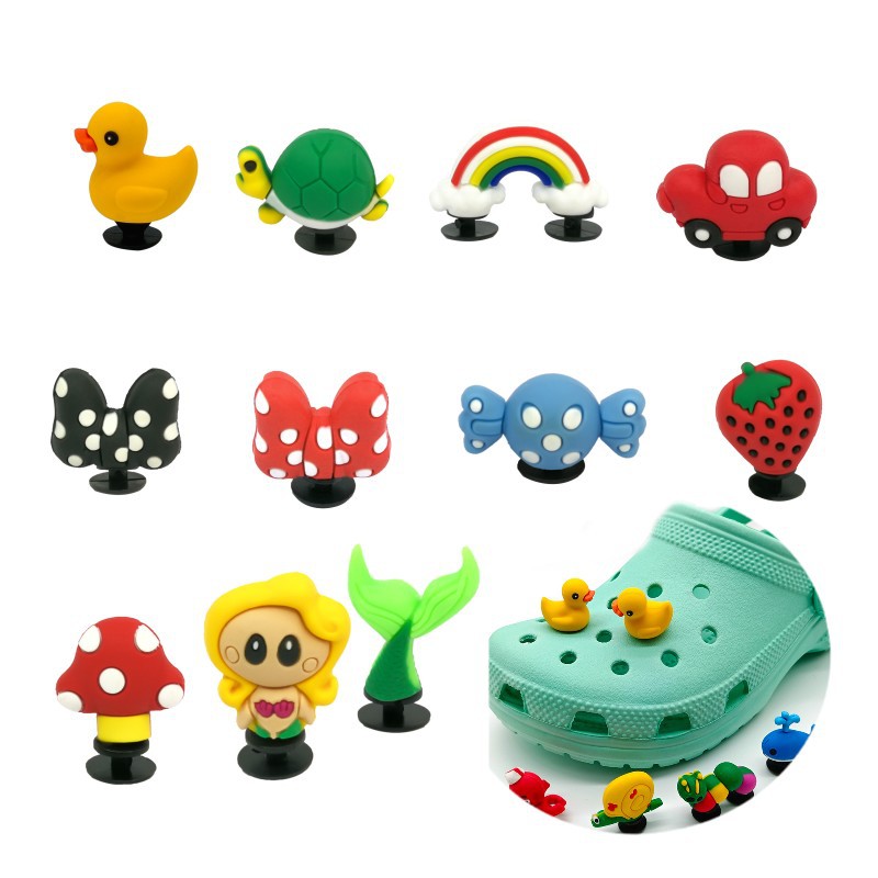 创意玛丽珍花园鞋装饰配件 3D立体鞋花鞋扣 洞洞鞋跨境工厂现货供