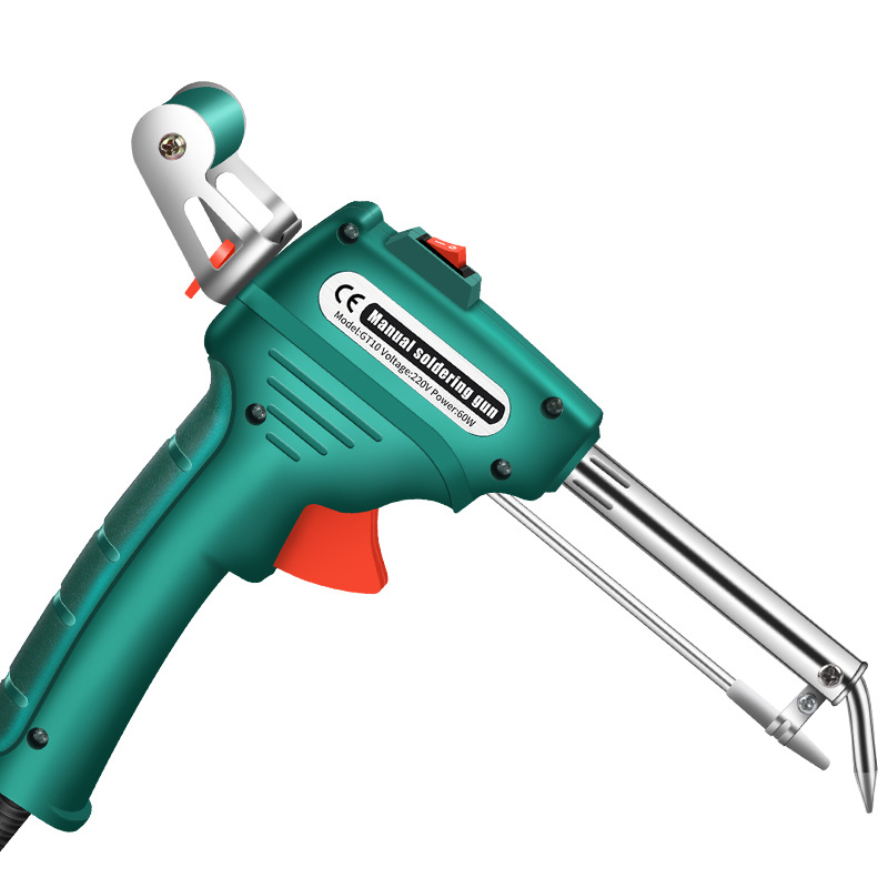 Cross-border external heating soldering gun, handheld portable manual soldering, 60W soldering iron for Chinese, American and European standards, wholesale from manufacturers Item Picture