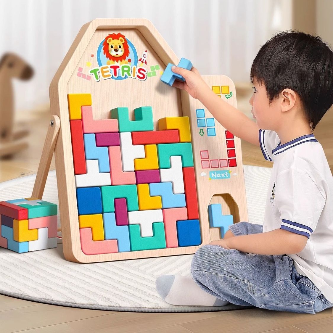 俄罗斯方块儿童玩具积木游戏拼插立体逻辑训练益智男孩玩具工厂