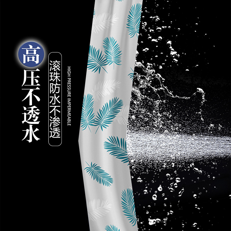 浴帘/浴帘隔断帘/气泡膜/洗手间防水布/跨境细节图