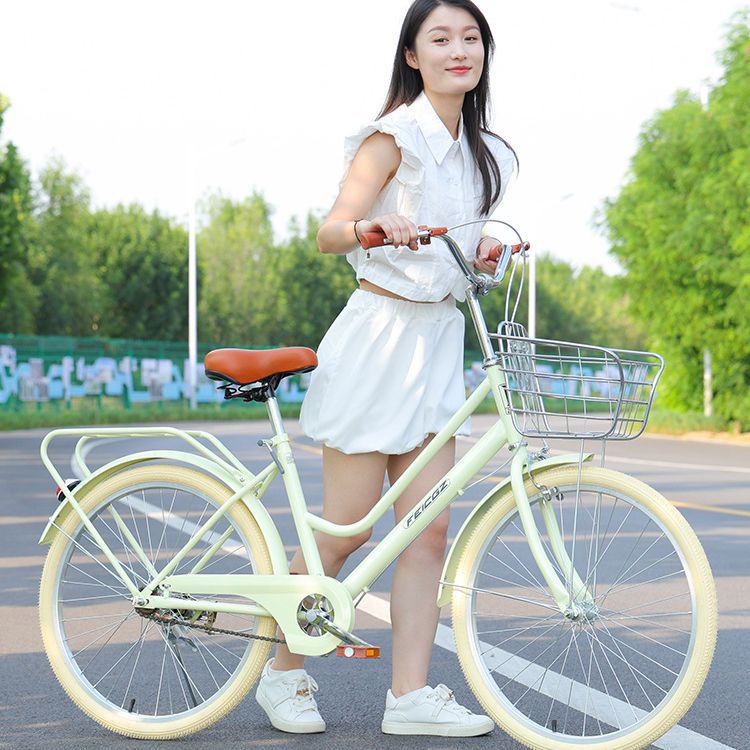 24-inch women's vintage bicycle, adult light bicycle, student variable-speed commuter bicycle, lady's commuter bicycle Application Scenario
