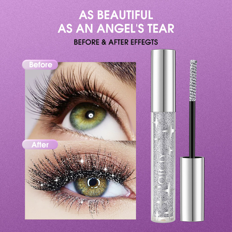 【 Exclusive for Foreign Trade 】QICIY Sparkling Mascara: Thick, Slender, Curly, Waterproof and Non-smudge 3-color mascara details Picture