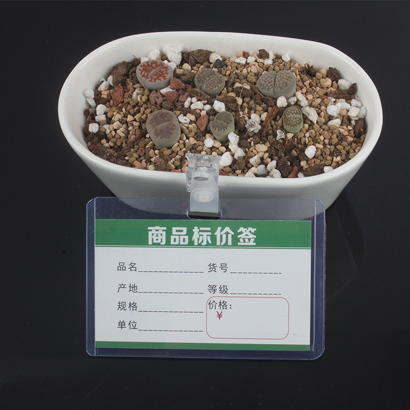 pvc price tag cover, supermarket commodity price tag transparent bag, plastic price tag, shopping mall price tag protective cover Item Picture