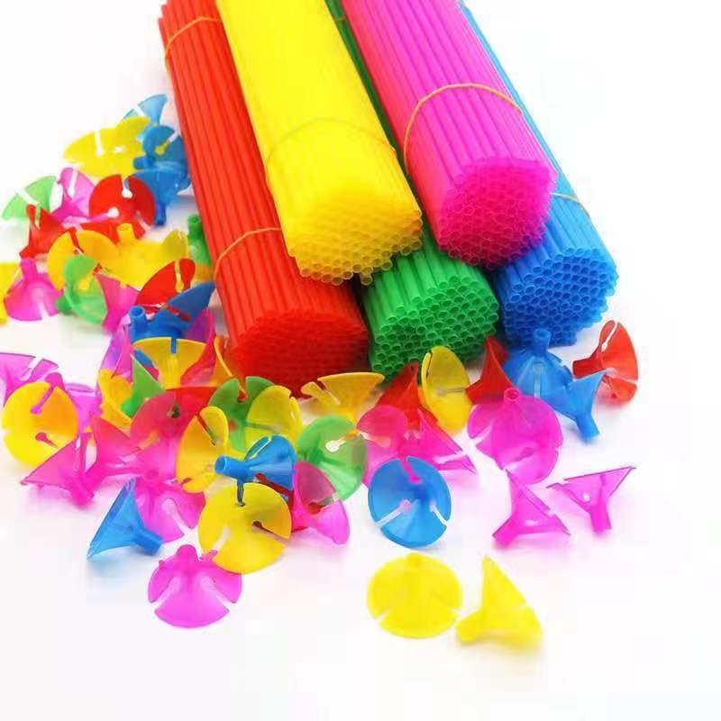 Latex balloon stick holder, 40cm plastic stick, balloon accessory, cup stick, advertising balloon, made of brand new material details Picture