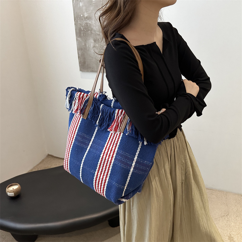 帆布包/牛仔包/单肩布包/帆布包女斜跨百搭/布包产品图