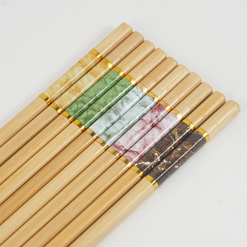 批发竹筷一人一筷五色分餐筷家用竹筷