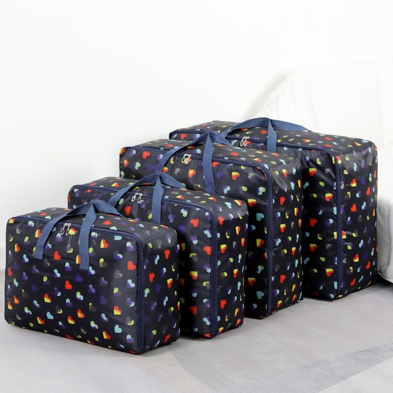 Oxford cloth clothing storage bags, large waterproof quilts, moving student hand luggage bags, home sorting and packing bags Specification image