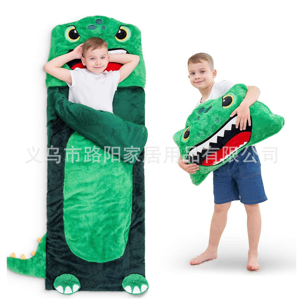 2024 New flannel thickened sleeping bag, cross-border children's sleeping bag, Unicorn anti-kick animal sleeping bag Application Scenario