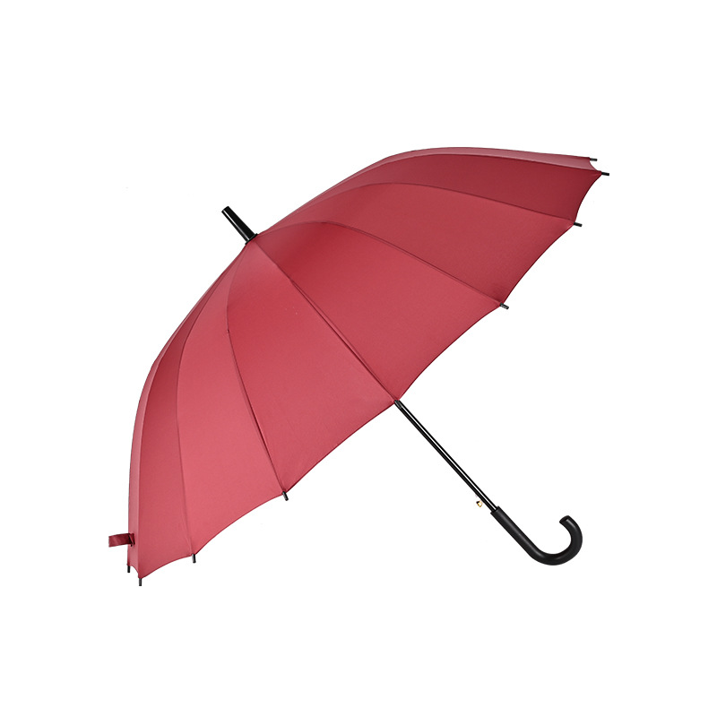 Red golf umbrella, windproof, thickened large canopy details Picture