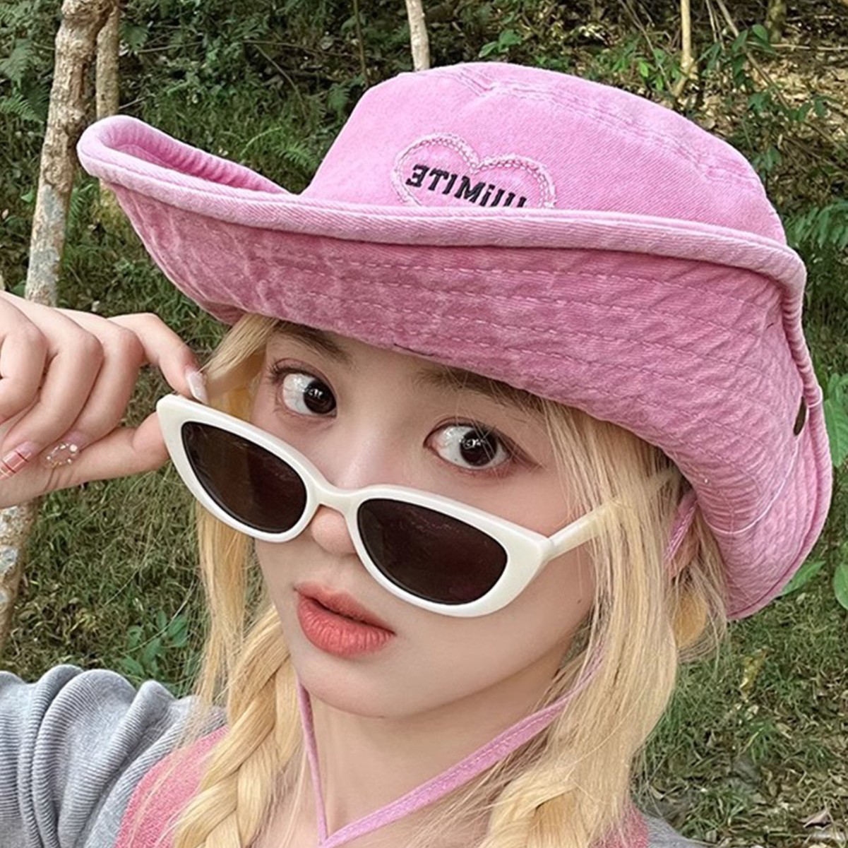 春夏帽子女款清新韩系防晒帽夏天户外太阳帽高级感百搭登山渔夫帽产品图