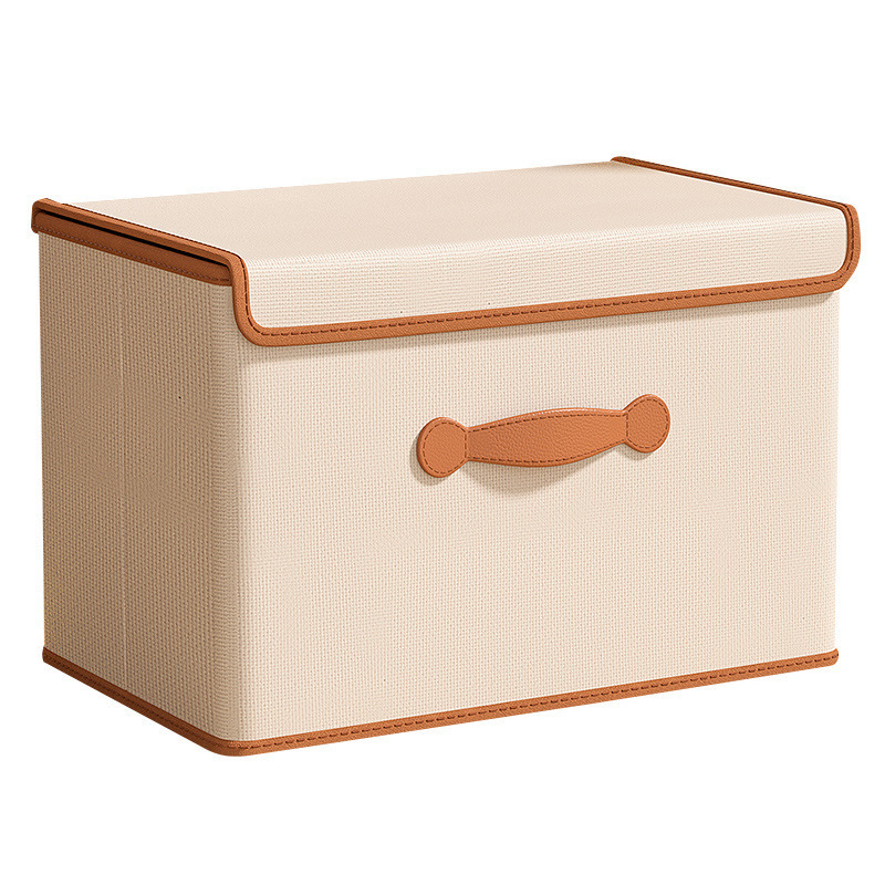 Large-capacity foldable clothing storage box, household dust-proof clothing and quilt organization and storage box with cover Item Picture