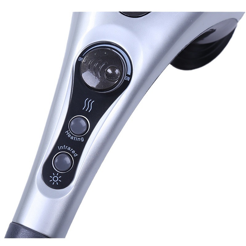 Instrumento de masaje multifuncional plateado y gris relajación profunda hombro y cuello fisioterapia de cuerpo completo masajeador casero portátil Specification image