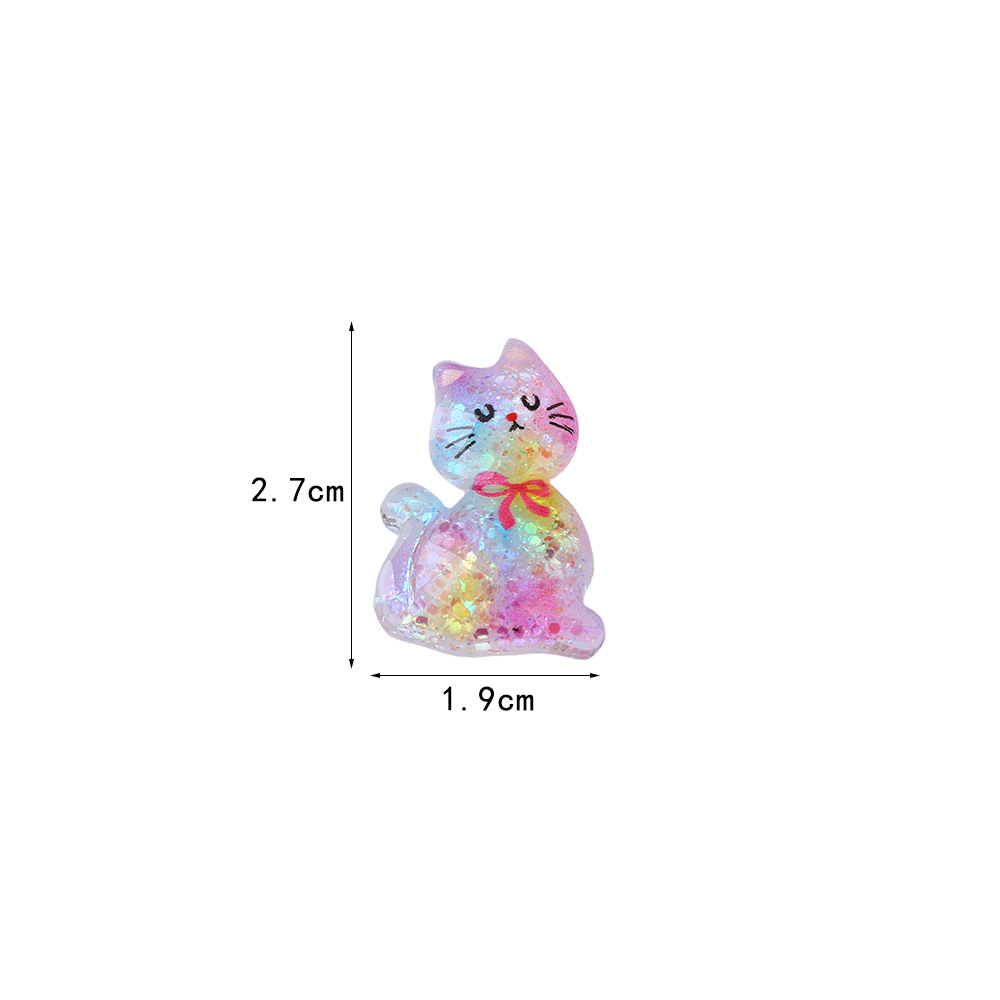 Korean cartoon luminous jewelry accessories, little rabbit, little cat, cherry patch, diy phone case, headwear, hair tie materials Item Picture