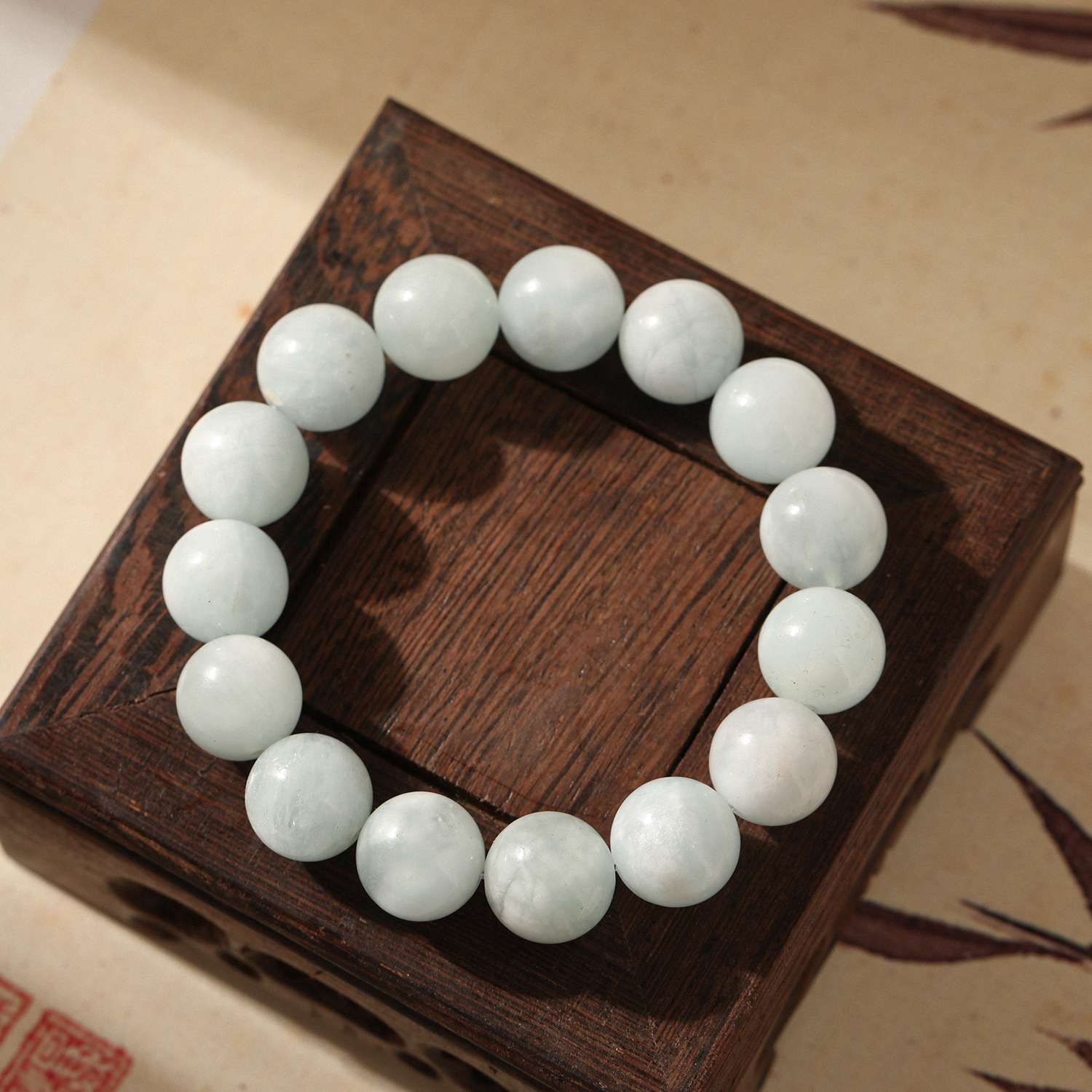 Natural mar lanbao un círculo de cristal mano string refrescante estilo nacional pulsera para mujeres en vivo fuente de accesorios fábrica en stock al por mayor details Picture
