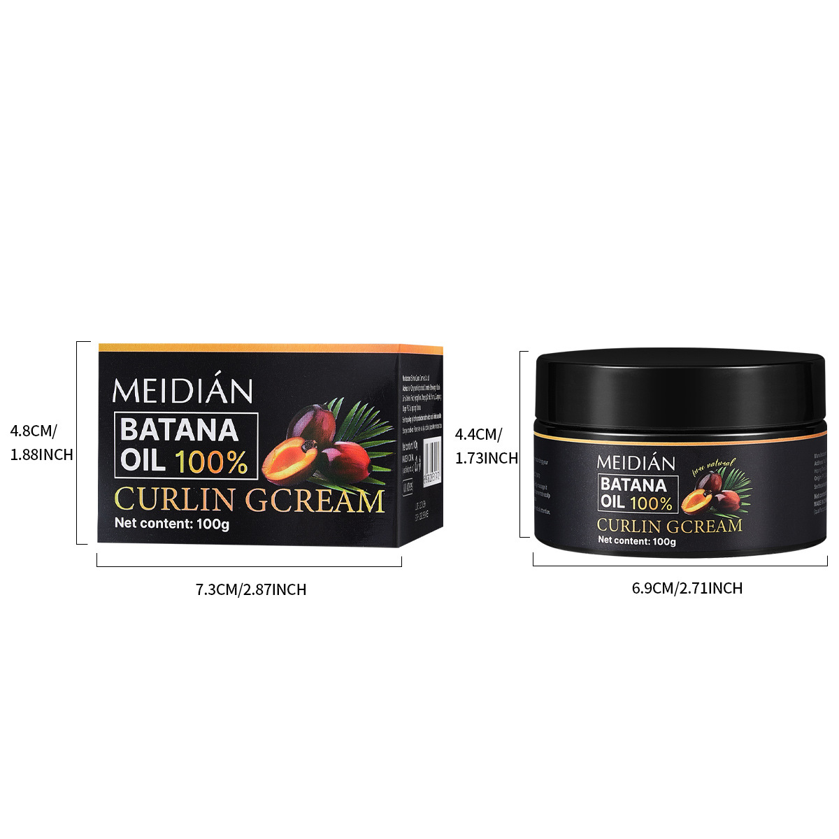 【 Cross-border Exclusive 】MEIDIAN Batana Oil Hair Cream Smooth, Soft and Repairing Hair Conditioner Wholesale Item Picture