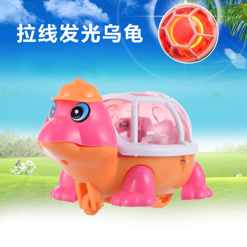 Creative stringing, glowing turtles, crawling turtles, baby children, kindergarten toys, street vending, hot sales, gift wholesale