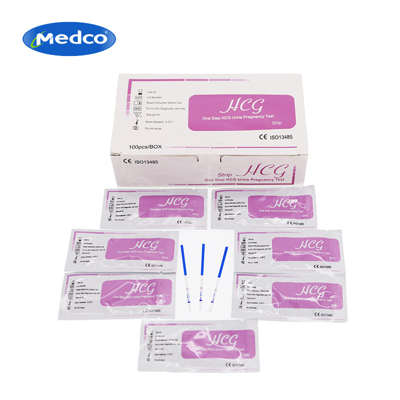 跨境专供测孕卡HCG Pregnancy Test Strip出口外贸测孕测试卡