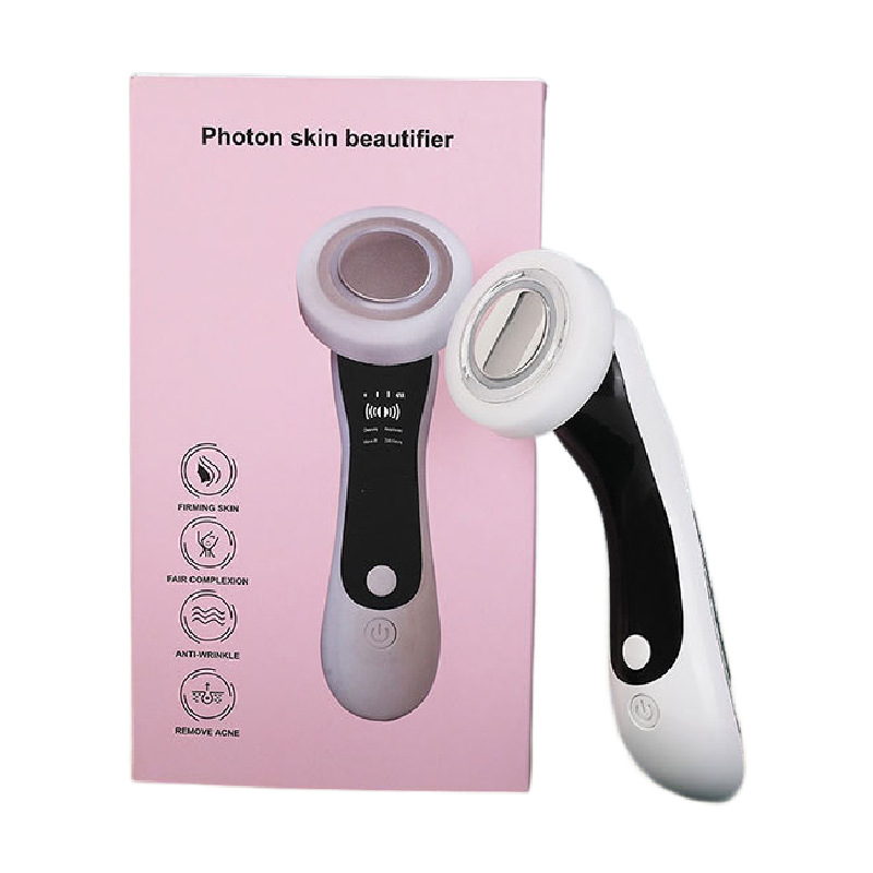Handheld microcurrent beauty device, facial cleansing device, microcurrent massage, constant temperature hot compress device, high-frequency vibration induction device Item Picture