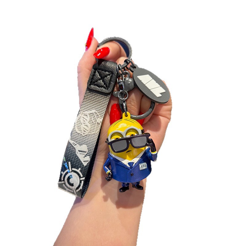Fuqilai's official Minion Agent series keychains are cute, creative and exquisite. Car schoolbag pendants are available for wholesale delivery Item Picture