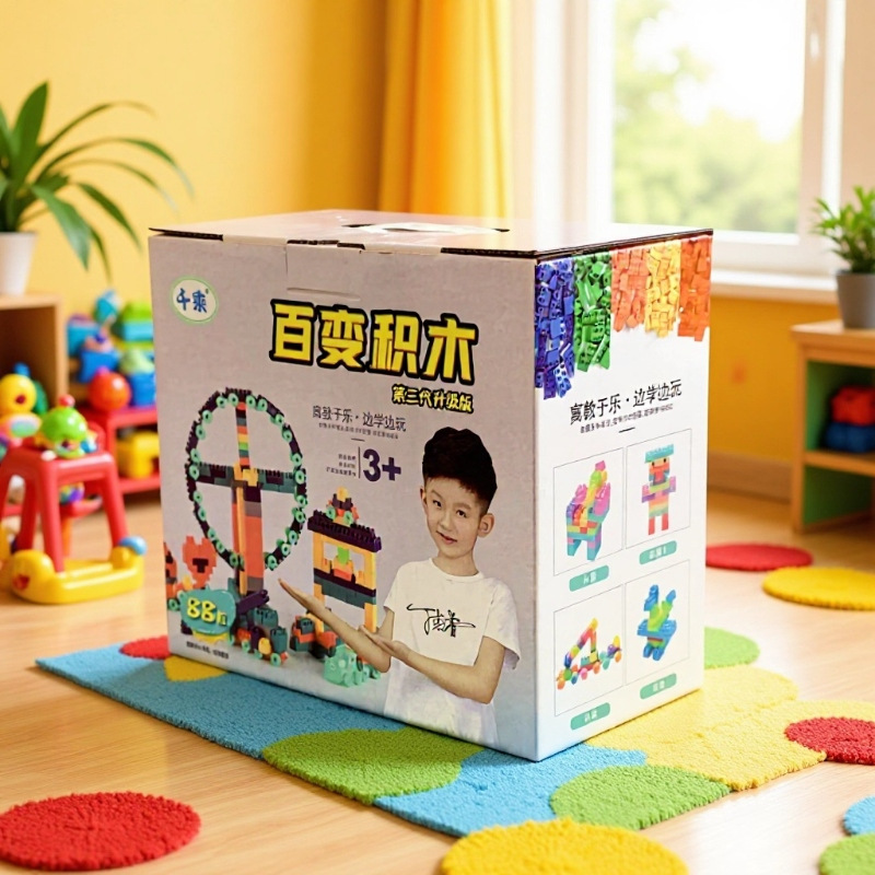 儿童大颗粒百变积木男女孩礼物地摊礼品益智拼装玩具批发