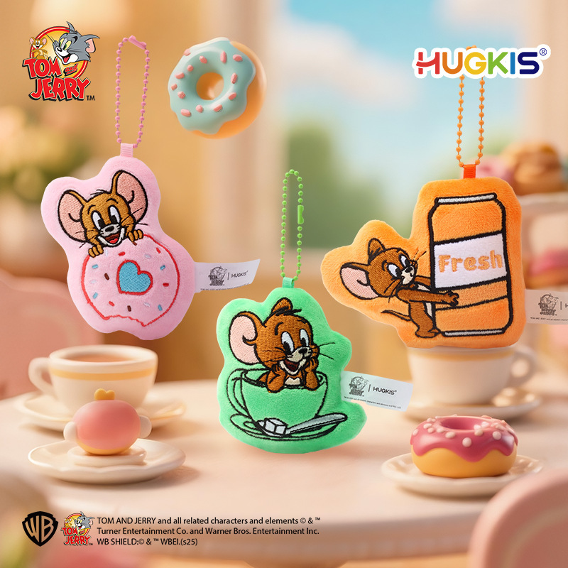 华纳正版猫和老鼠毛绒冰箱贴卡通公仔可爱磁吸玩偶礼物美食小挂件细节图