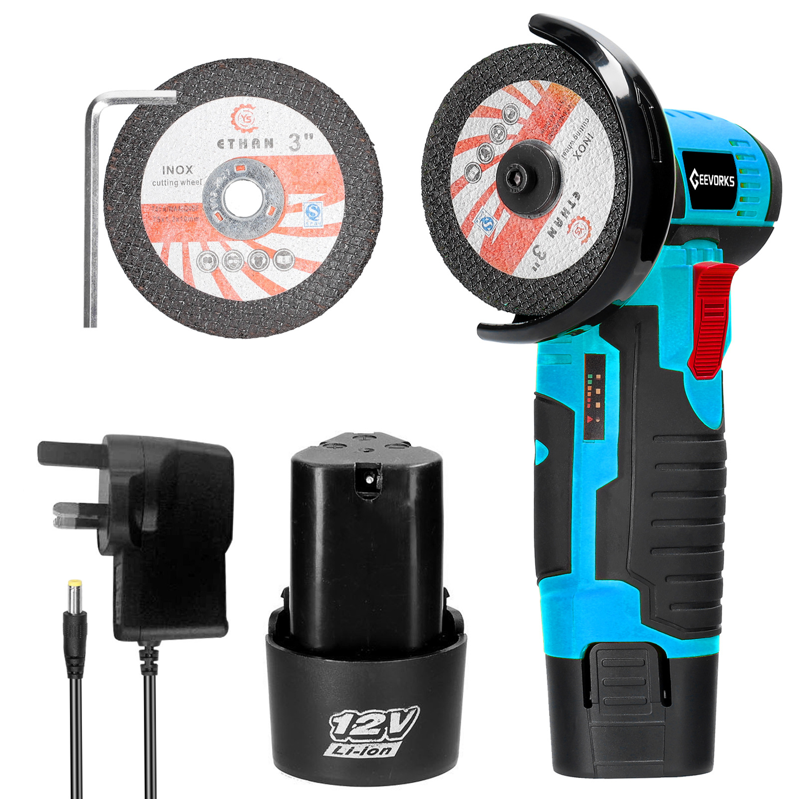 E24107 small Angle grinder 12V details Picture