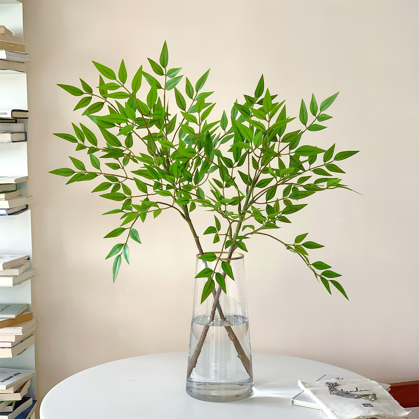 Artificial green plant decoration, simulated Nandina domestica, artificial flower arrangement, indoor potted plant ornaments, living room light luxury bionic plant landscaping Specification image